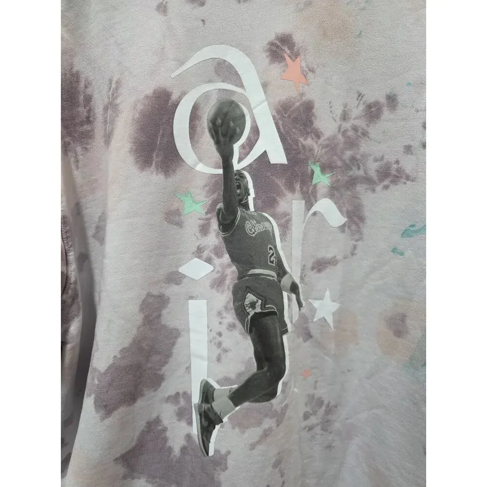 Jordan Air AJ1 Tie Dye Hoodie Men’s Medium Jumpman Basketball Pullover